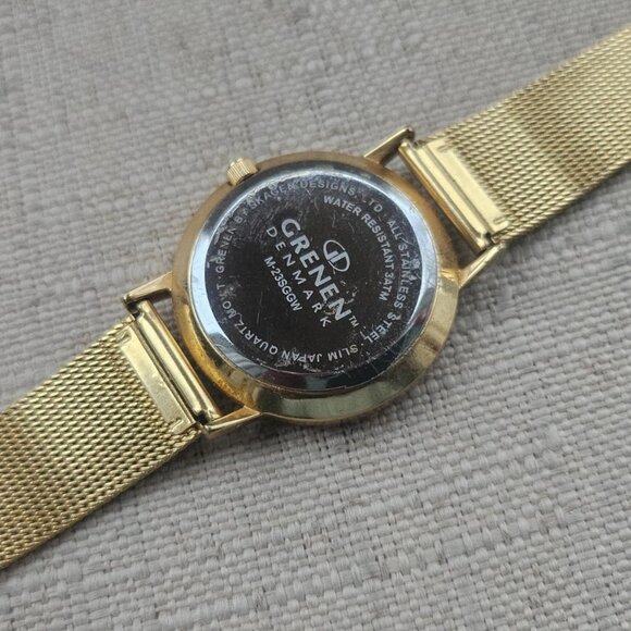 Grenen Denmark Women Wristwatch Mother of Pearl Face Date Calendar Wrist Watch main image 10
